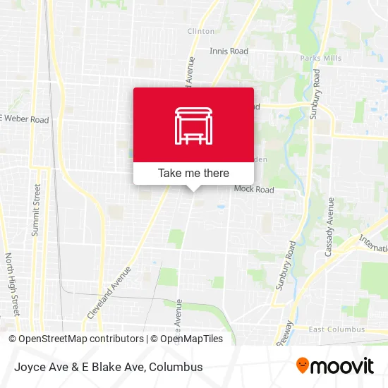 Joyce Ave & E Blake Ave map