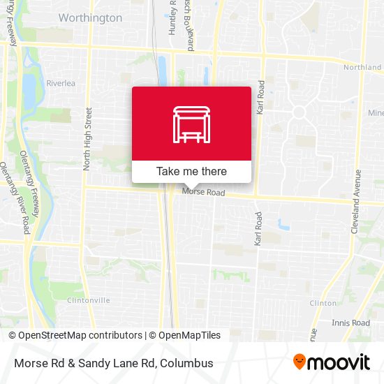 Morse Rd & Sandy Lane Rd map