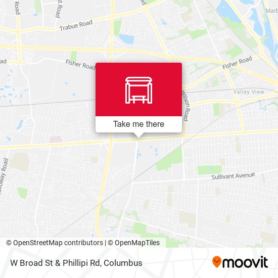 W Broad St & Phillipi Rd map