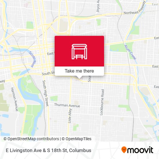 Mapa de E Livingston Ave & S 18th St