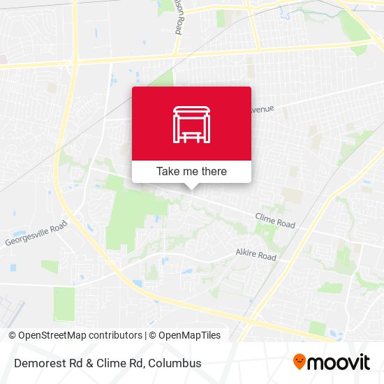 Demorest Rd & Clime Rd map