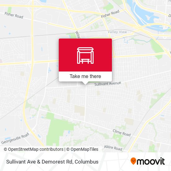 Sullivant Ave & Demorest Rd map