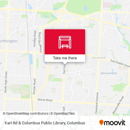 Karl Rd & Columbus Public Library map