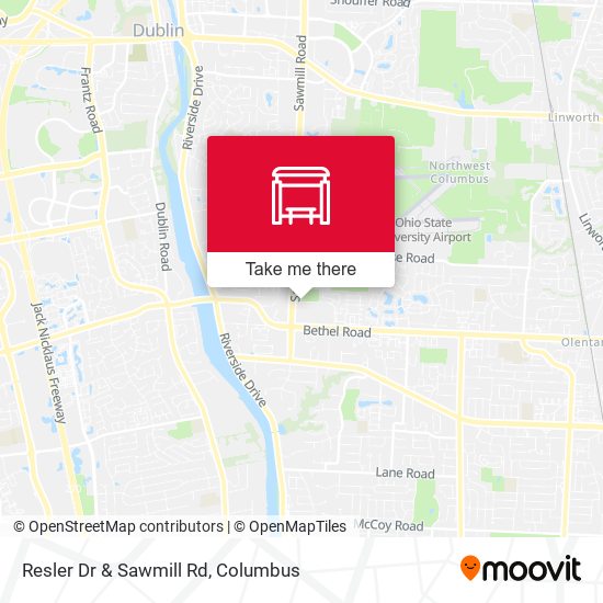 Resler Dr & Sawmill Rd map