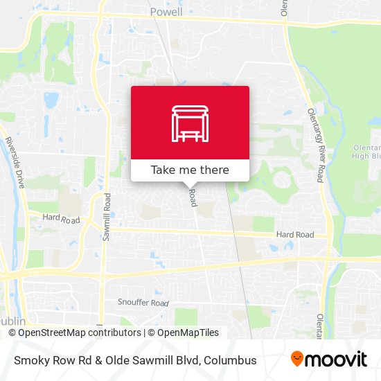 Smoky Row Rd & Olde Sawmill Blvd map