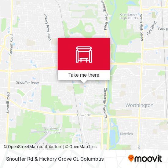 Snouffer Rd & Hickory Grove Ct map