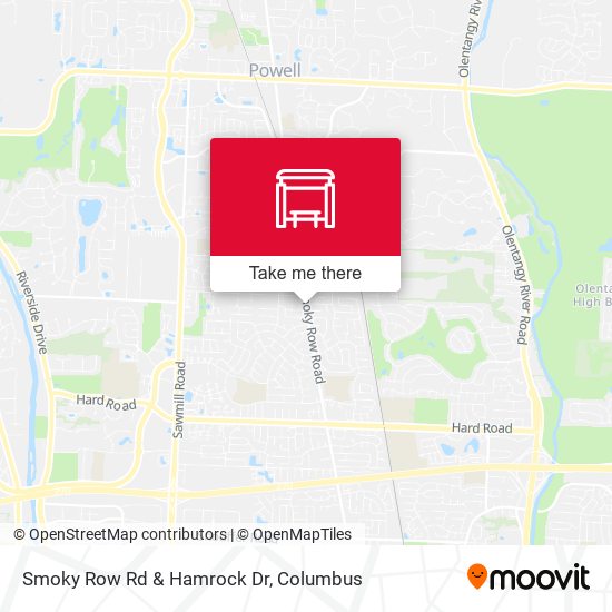 Smoky Row Rd & Hamrock Dr map