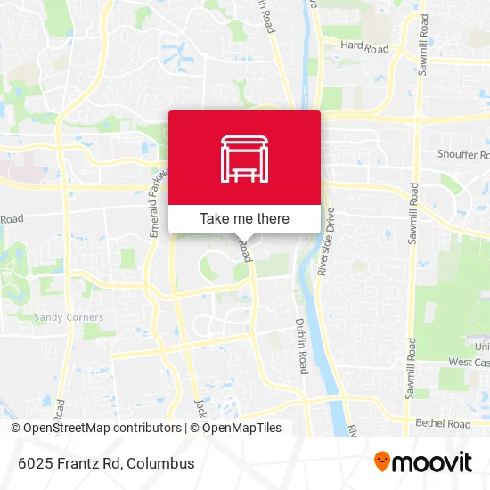Mapa de 6025 Frantz Rd
