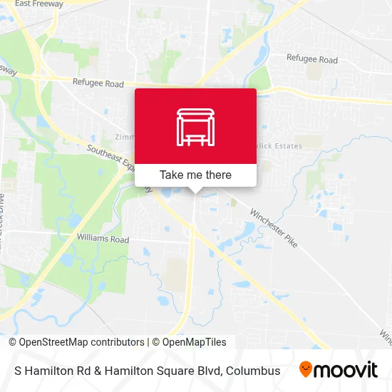 S Hamilton Rd & Hamilton Square Blvd map