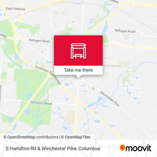 S Hamilton Rd & Winchester Pike map