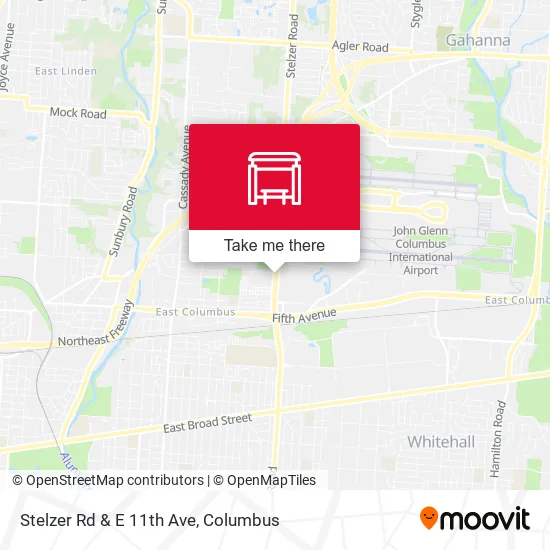 Mapa de Stelzer Rd & E 11th Ave