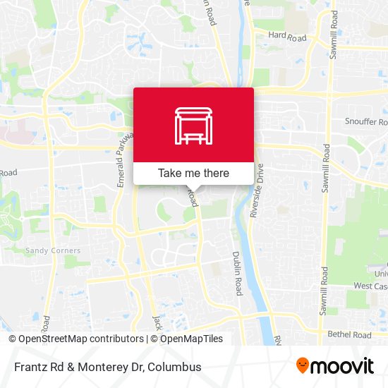 Mapa de Frantz Rd & Monterey Dr