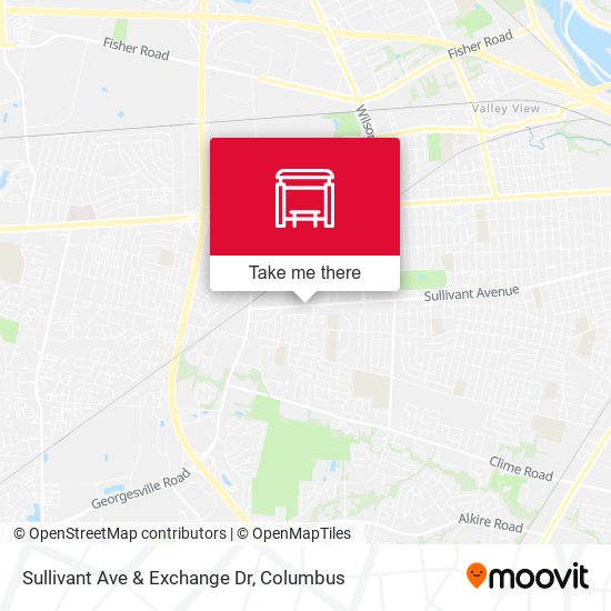 Sullivant Ave & Exchange Dr map