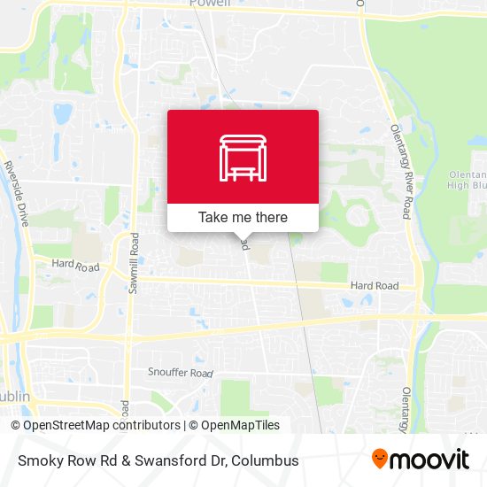 Smoky Row Rd & Swansford Dr map