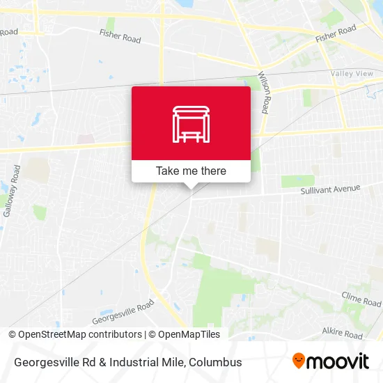 Georgesville Rd & Industrial Mile map