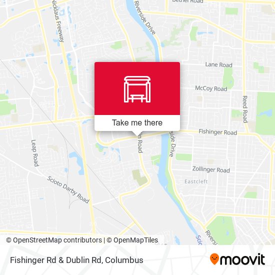 Fishinger Rd & Dublin Rd map