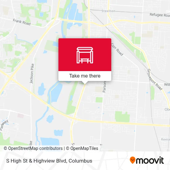 S High St & Highview Blvd map