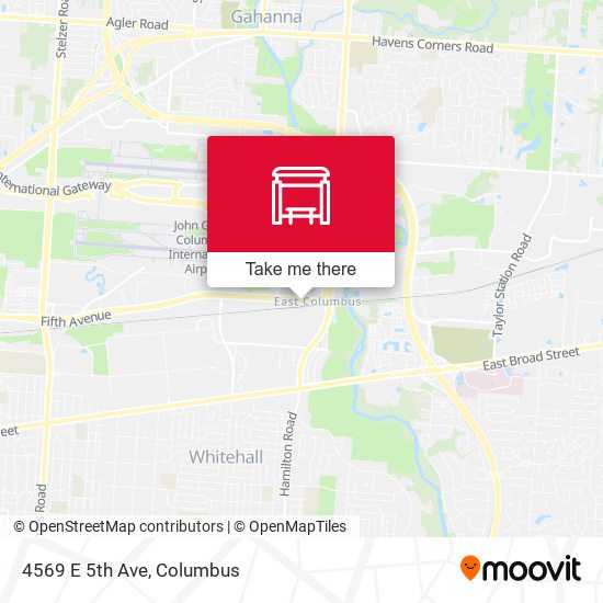 Mapa de 4569 E 5th Ave