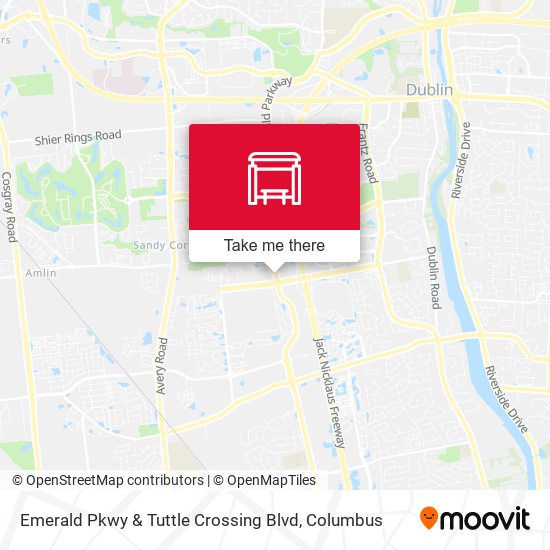 Emerald Pkwy & Tuttle Crossing Blvd map
