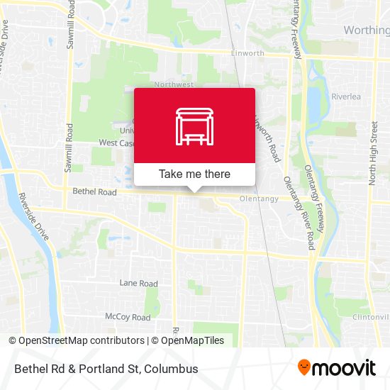Bethel Rd & Portland St map