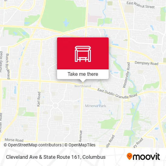 Mapa de Cleveland Ave & State Route 161