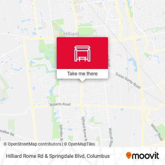 Hilliard Rome Rd & Springdale Blvd map