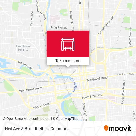 Neil Ave & Broadbelt Ln map