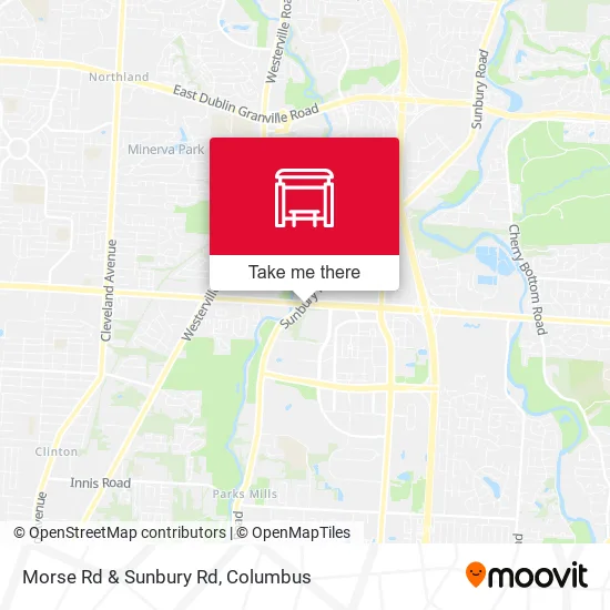 Morse Rd & Sunbury Rd map