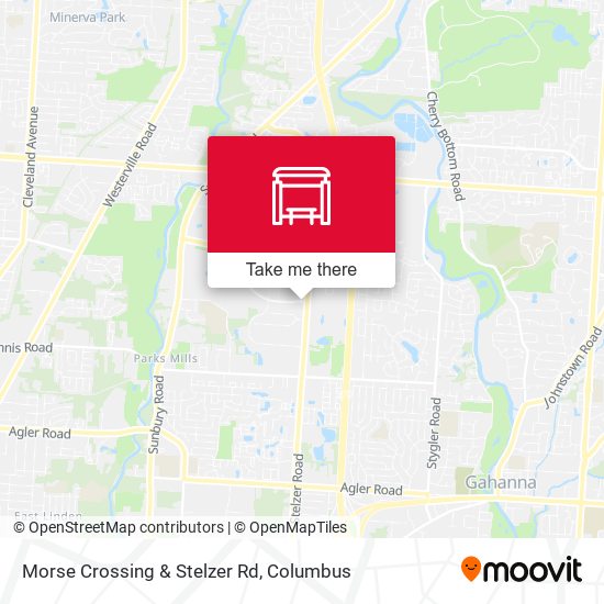 Morse Crossing & Stelzer Rd map