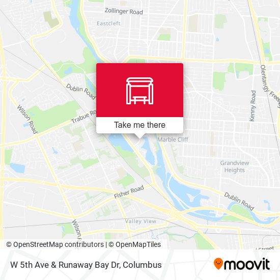 W 5th Ave & Runaway Bay Dr map