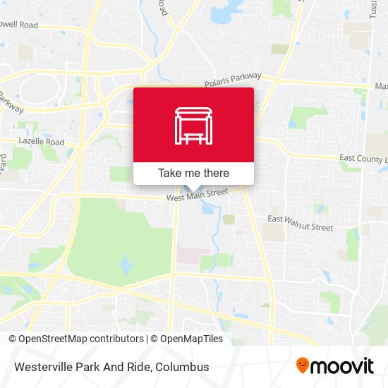 Westerville Park And Ride map
