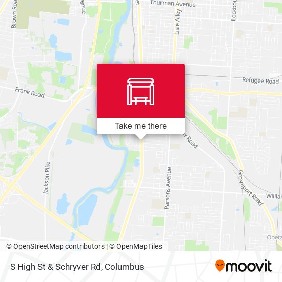 S High St & Schryver Rd map