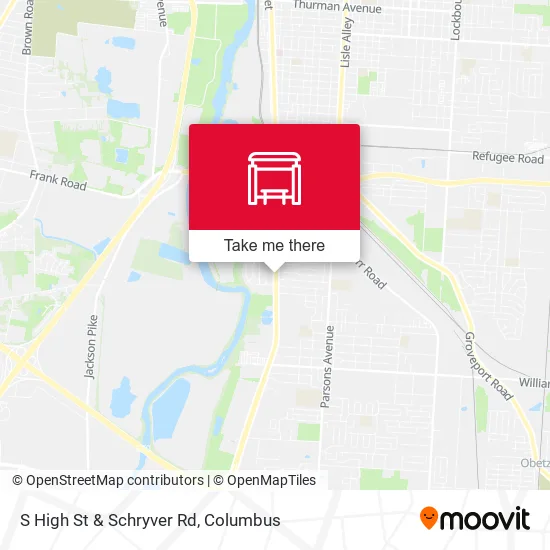 S High St & Schryver Rd map