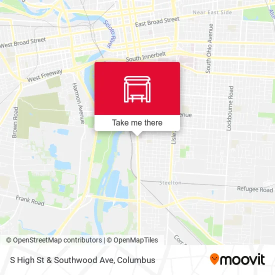 S High St & Southwood Ave map