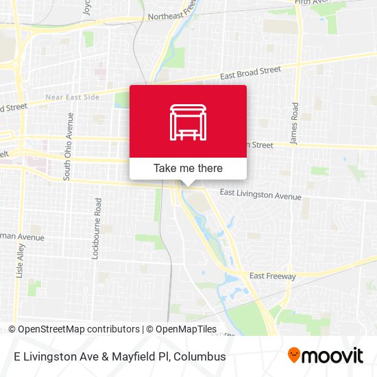 Mapa de E Livingston Ave & Mayfield Pl