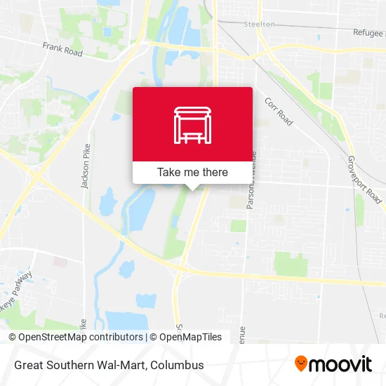Great Southern Wal-Mart map