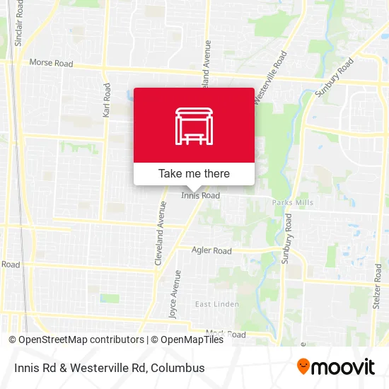 Innis Rd & Westerville Rd map