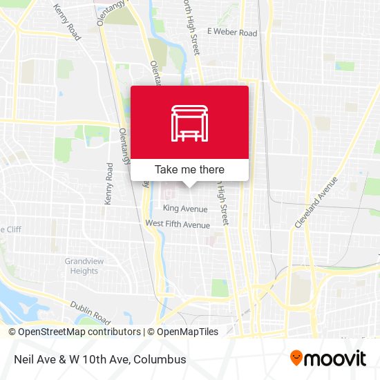 Neil Ave & W 10th Ave map