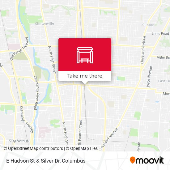 E Hudson St & Silver Dr map