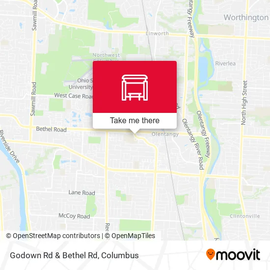 Godown Rd & Bethel Rd map