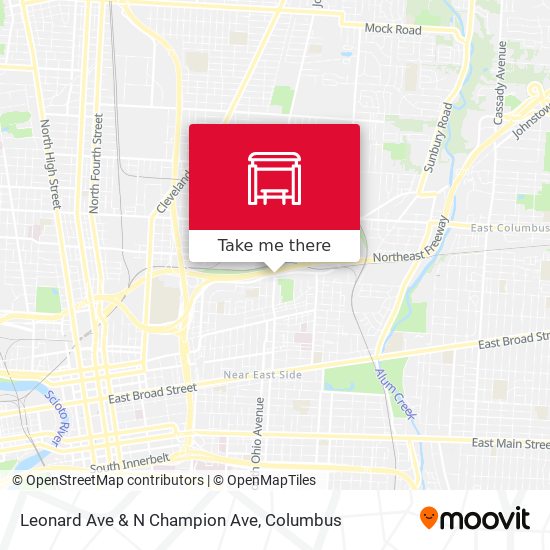 Mapa de Leonard Ave & N Champion Ave