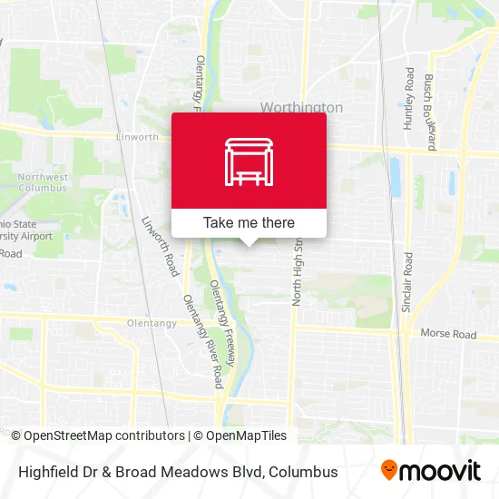 Highfield Dr & Broad Meadows Blvd map