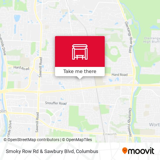 Smoky Row Rd & Sawbury Blvd map