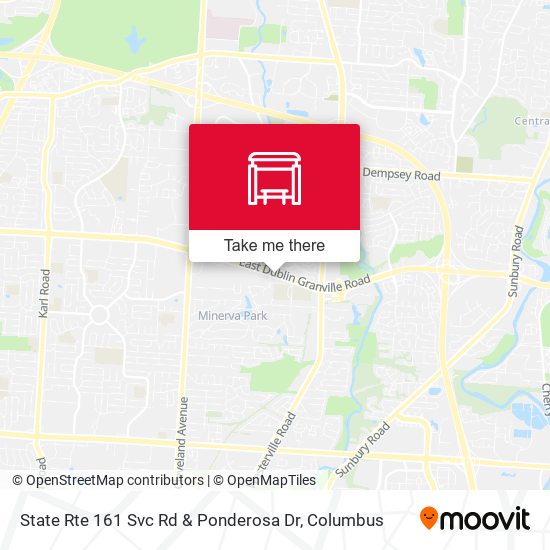 Mapa de State Rte 161 Svc Rd & Ponderosa Dr