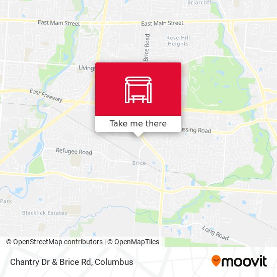 Chantry Dr & Brice Rd map