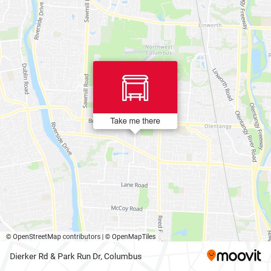Dierker Rd & Park Run Dr map