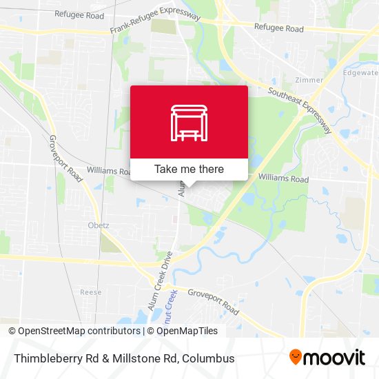 Thimbleberry Rd & Millstone Rd map