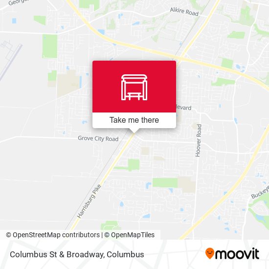 Columbus St & Broadway map