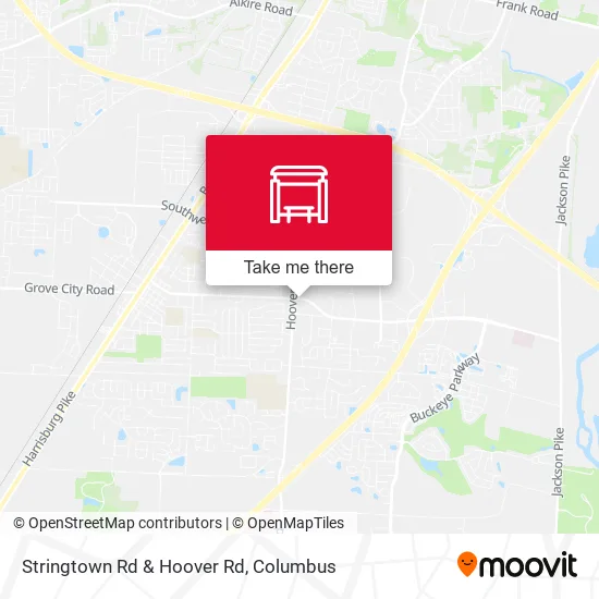 Mapa de Stringtown Rd & Hoover Rd