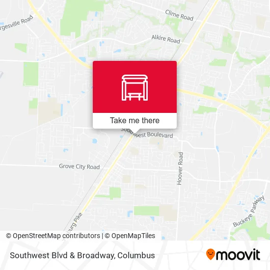Mapa de Southwest Blvd & Broadway